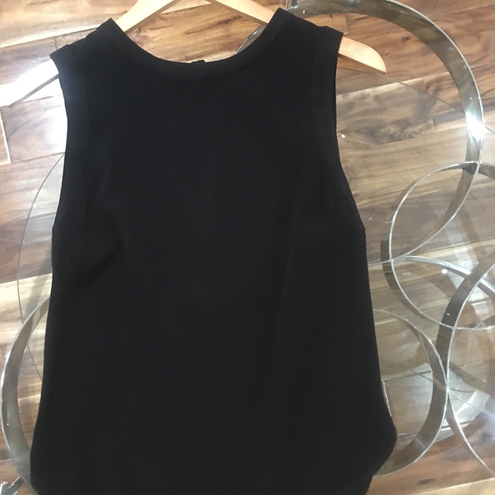 Sandro Paris black sleeveless top Sz 1